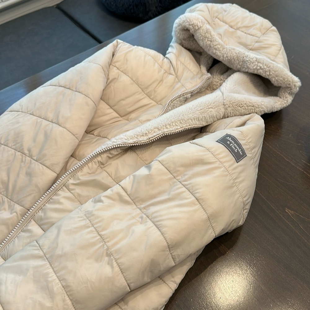 Girls Abercrombie kids reversible coat
